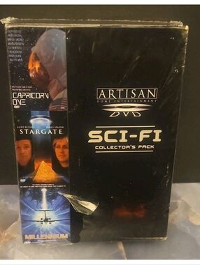 Artisan Sci-Fi DVD Collection - Black and Gold Accents
